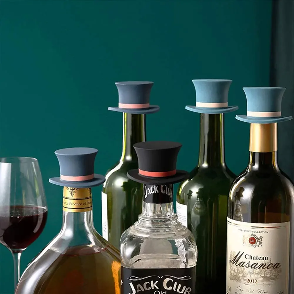 Description Picture 3 of itemSilicone Leak-proof Wine Stopper Can Be Reused Bartender Accessories Champagne Whiskey Bottle Cap Bar Cocktail Barware Kitchen
