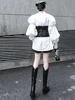 [EAM] Women Black Button Split Joint Asymmetrical Loose Fit Vest New Sleeveless   Fashion Tide Spring Autumn 2025 1K371 2