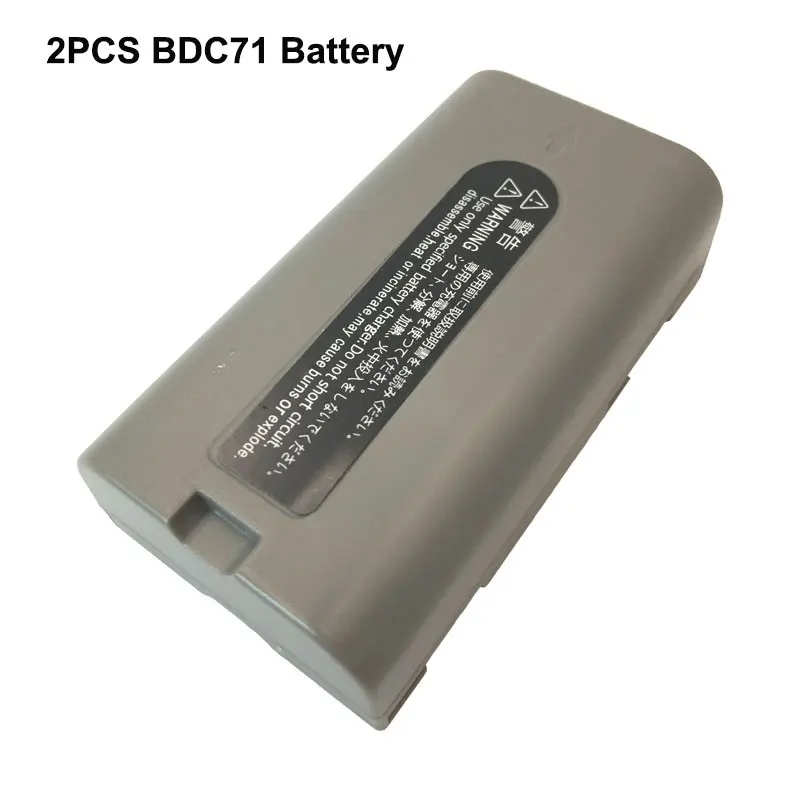 

2PCS BDC71 Li-ion Battery For Top GM52/101/102 SOK-KIA IM52/101 FX101 Total Station 7.2V BDC71 2993mAh Rechargeable Battery