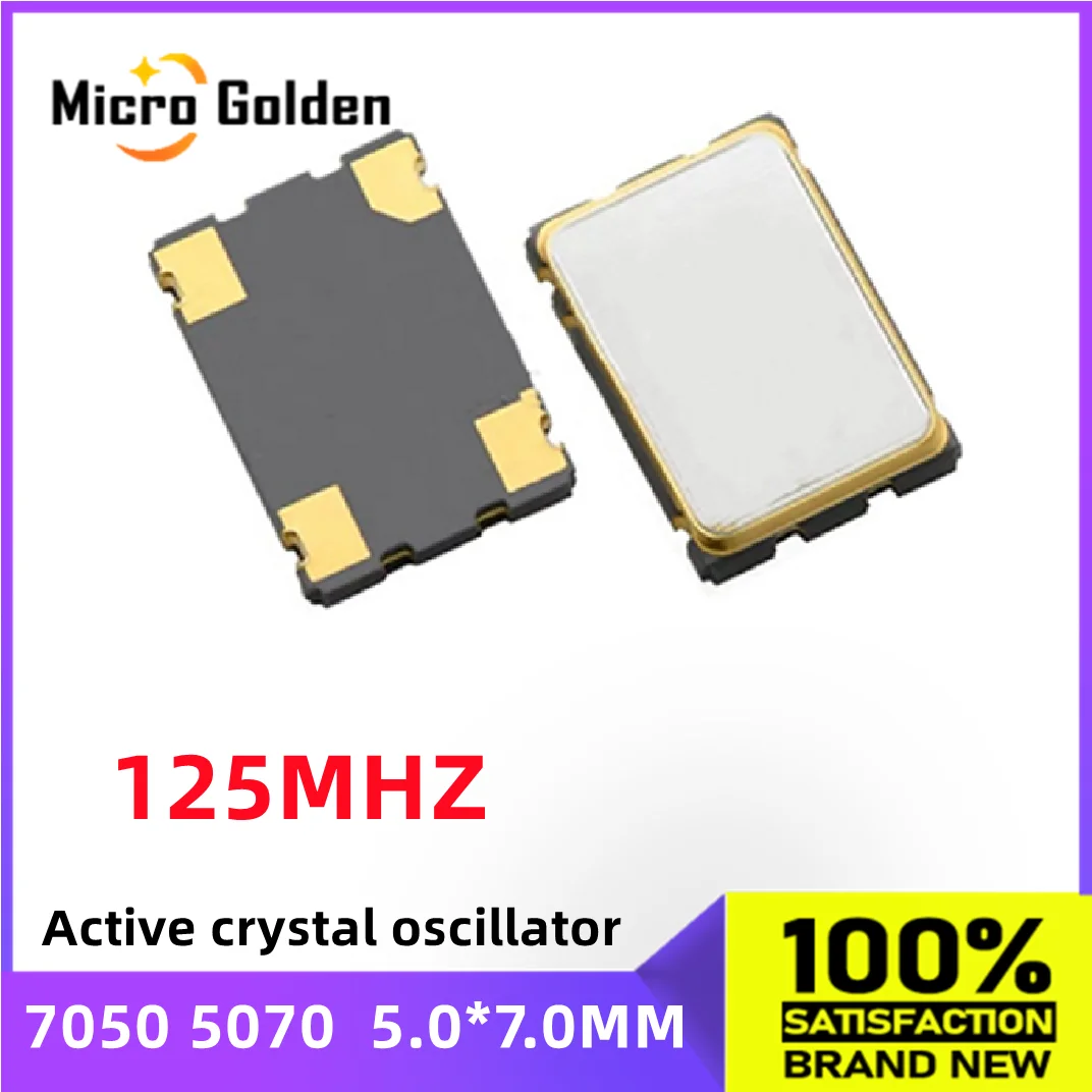 (10pcs) 125M 125MHZ 5070 7050 SMD 액티브 크리스탈 발진기 OSC..