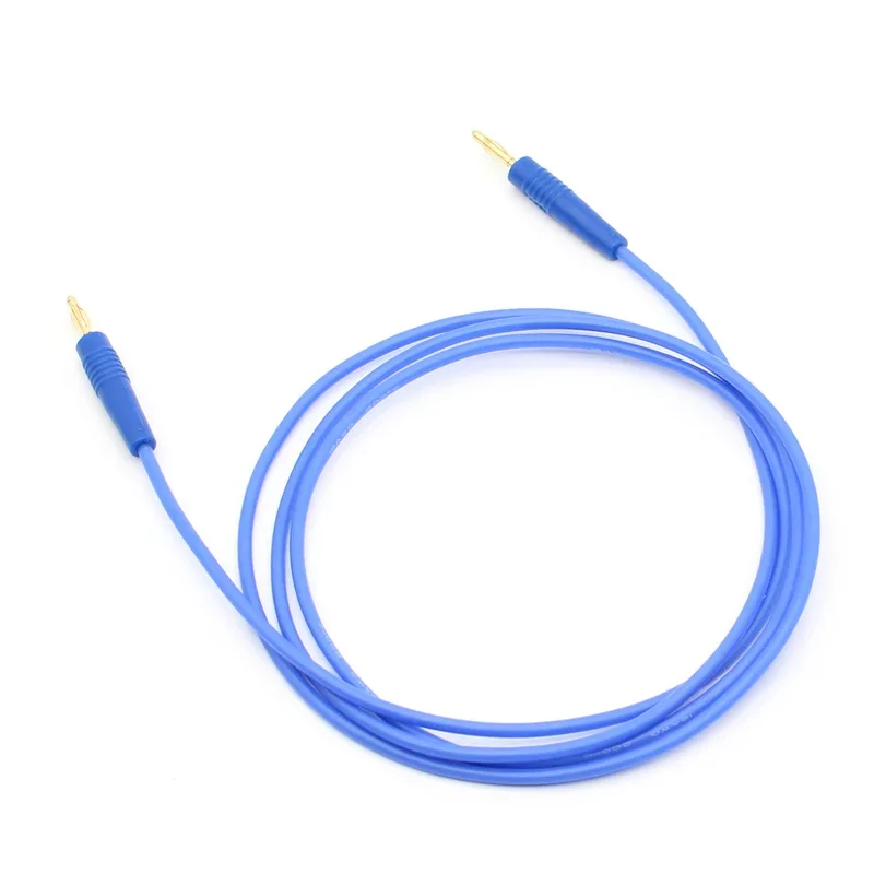 TL040 1.0미터 고품질 18AWG 유연한 실리콘 와이어 2mm 바나나 플러그 패치 코드 테스트 리드