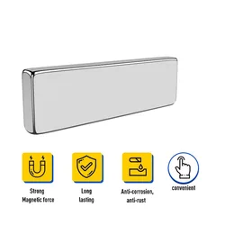 Super Strong Neodymium Magnet Bars - Small Rectangle Permanent Magnets - 10pcs (20x10x2mm)