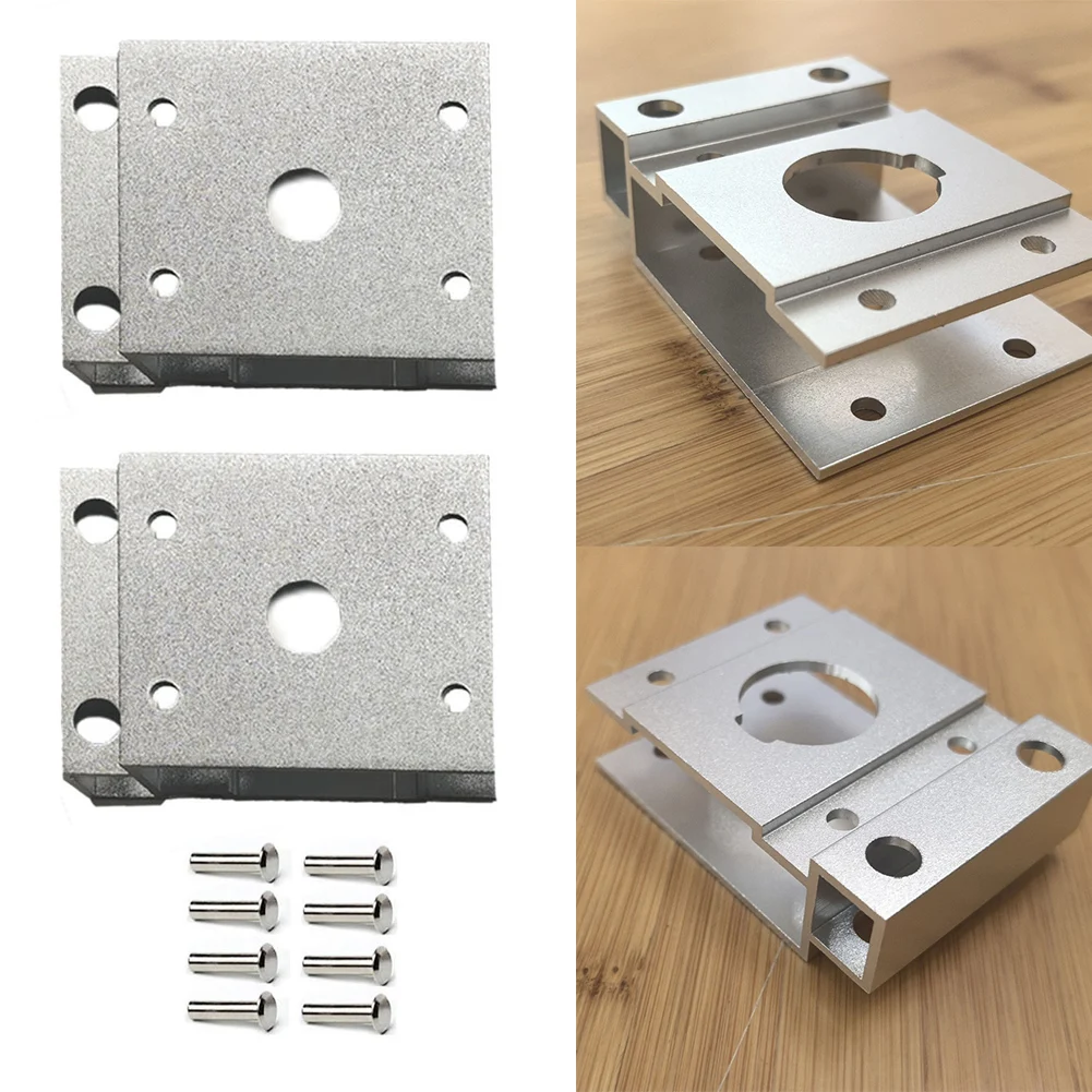 2 Stück Campingtisch für IGT-Tisch, teleskopische Beinbefestigung, silberner Verbinder aus Aluminiumlegierung, silbernes Scharnier, Ersatz für praktisches Zubehör – Detail 1