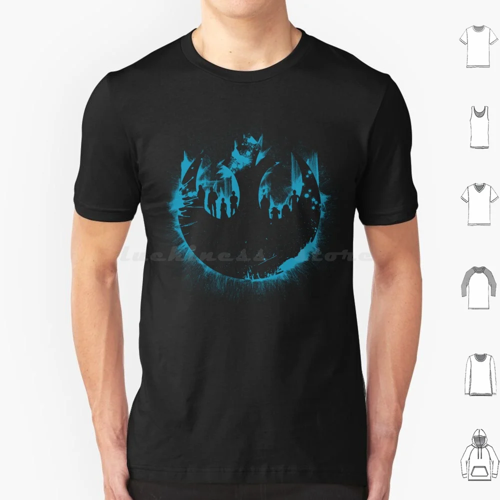 Rebel Shadows T Shirt 6Xl Cotton Cool Tee Reflers Luke Han Solo Skywalker Rebulion Leia Chewy Cp30 R2D2 Science Fiction Space