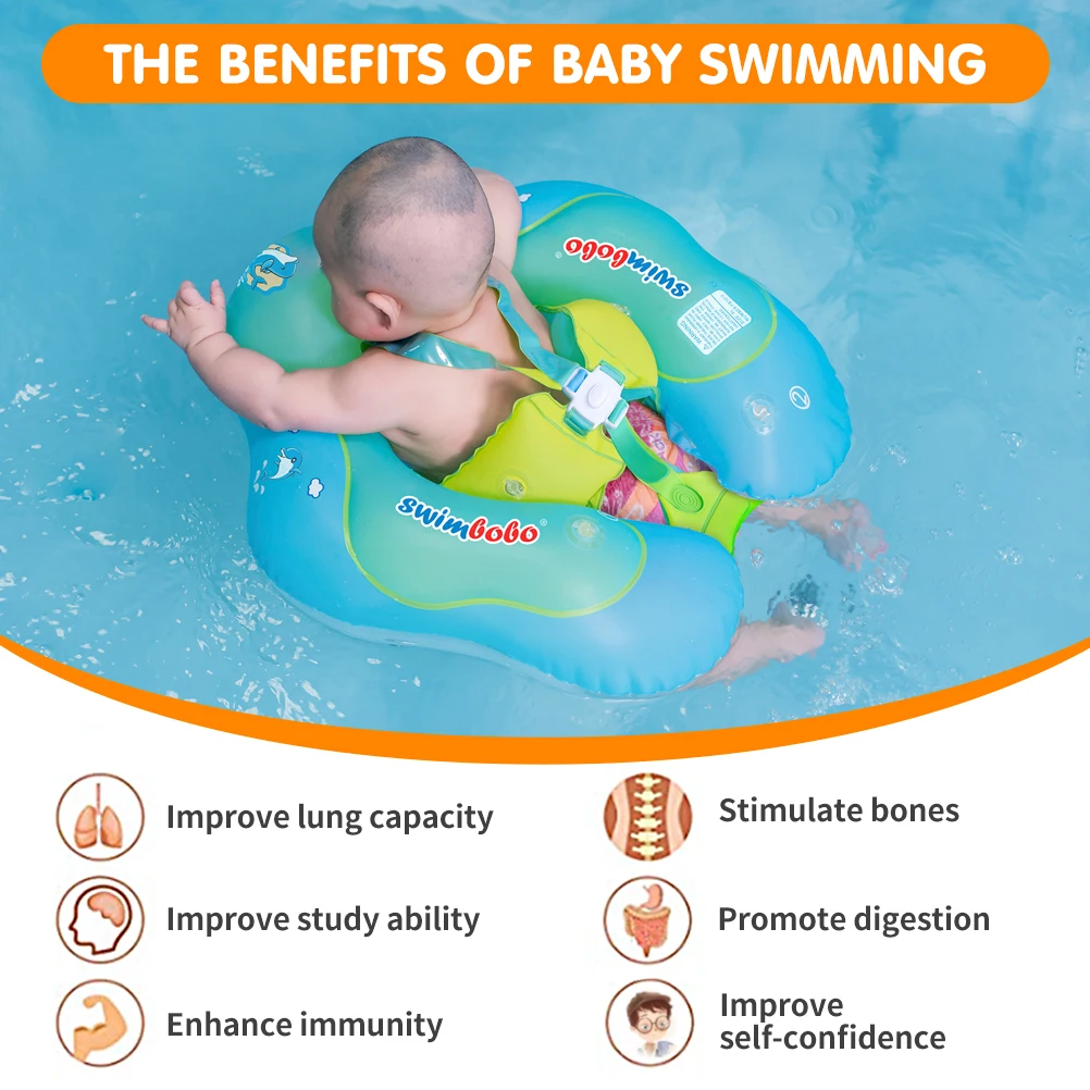 Baby Swimming Ring Newborn Baby Float Inflatable Kids Swimming Pool Accessories Infant Circle Inflatable Raft Children's Toy 3