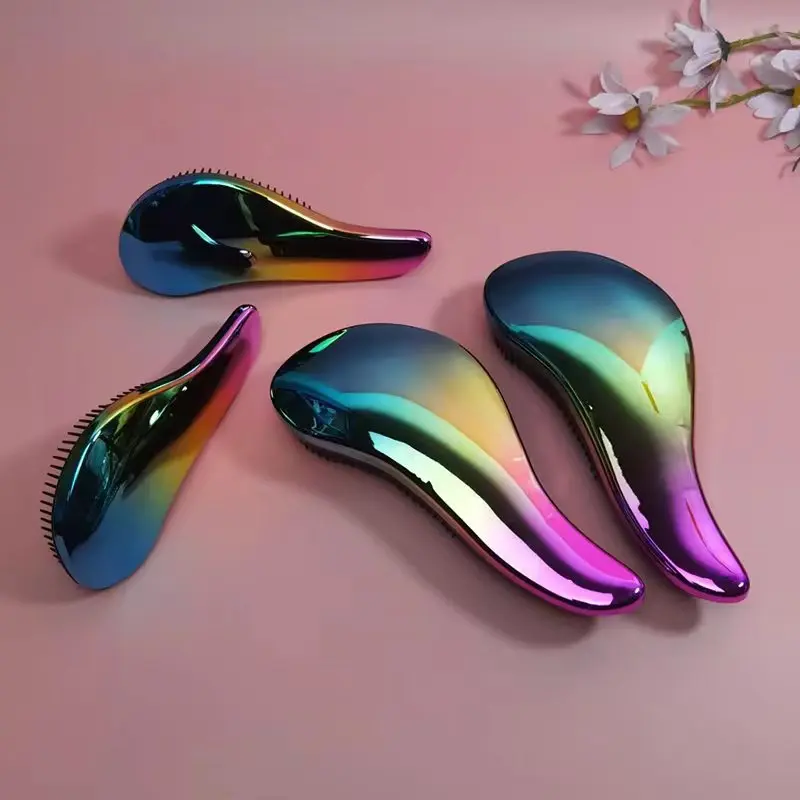 

1pc Soft Tooth Comb Anti-static Hair Brush Handle Entangle Detangling Comb Shower Massage Comb Salon Hair Styling
