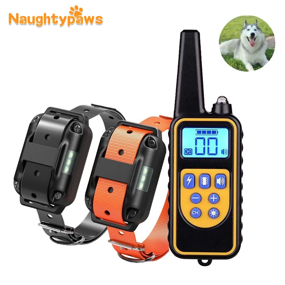 Dog Training Collar Waterproof Electronic Dog Shock Collar with Beep