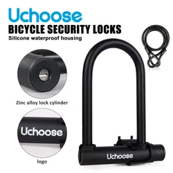 Waterproof Durable Bike U Lock Mountain Bike Road Bike Padlock Anti-theft Security Scooter Motorcycle Bike Lock Bike Accessories