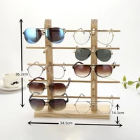 Multi Layers Wood Sunglass Display Rack Shelf Eyeglasses Show Stand Jewelry Holder for Multi Pairs Glasses Showcase WF 1