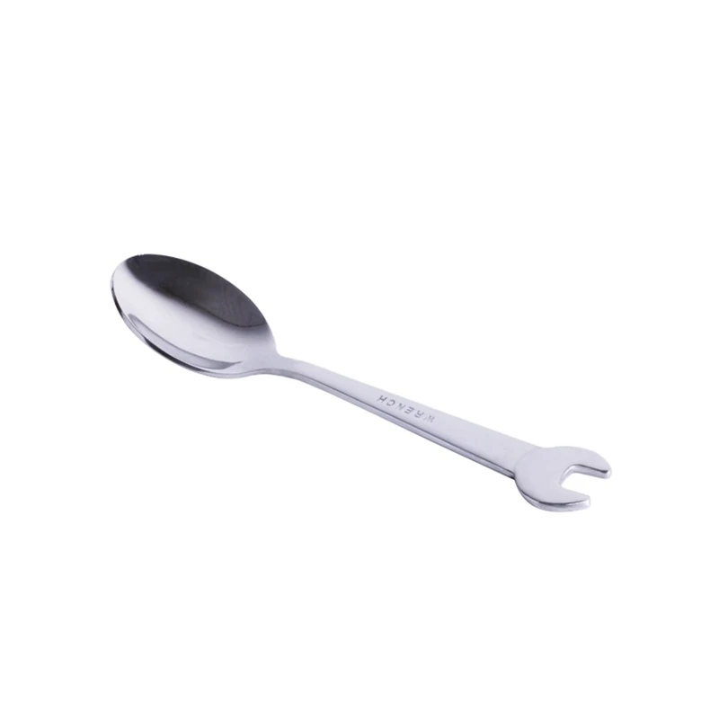 Fruit Fork Expandable Fork Silicone Cooking Fork Silicone Fork Silverware Set Portable Cutlery 1PCS Wrench Shape Tableware Fork Spoon Gift Fruit Dessrt Salad Forks Home Kitchen Stainless Steel Cutlery