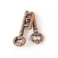 Key Lock Puzzles IQ Brain Teaser Quebra Cabeça Rompecabezas Metal Juegos De Ingenio Intellectual Toy For Adults Kids 2
