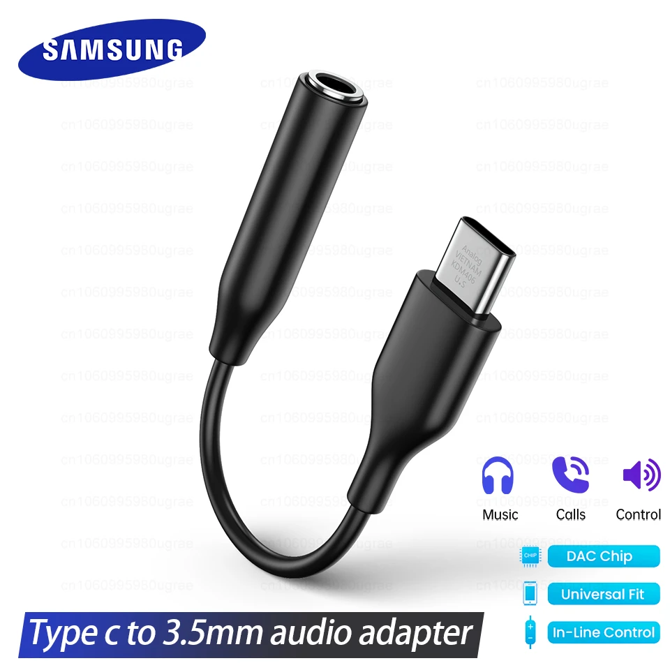 Original Samsung Usb Type C To 3.5mm Jack Audio Cable Headphone Aux