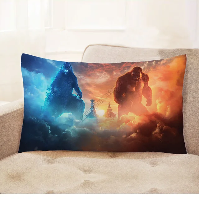 Godzilla vs. King Kong pillow case fall decor anime king size pillow case 50x70cm artoon decorative pillowslip pillow cover50x30 2