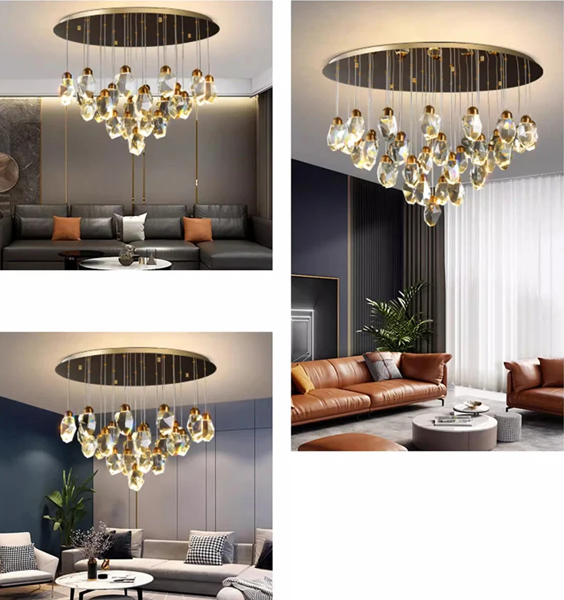 Description Picture 3 of itemhome decorationPendant lights, luxury crystal living room chandelier, dining room Pendant lamp, ceiling light, indoor lighting