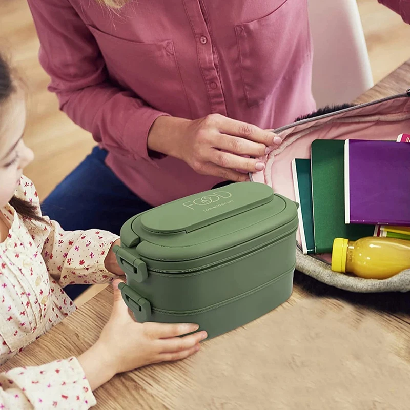 Lunch Box Leakproof Bento Box Kids Adults Cutlery Set Bento Boxes Kid Men Women Adults Working Schools