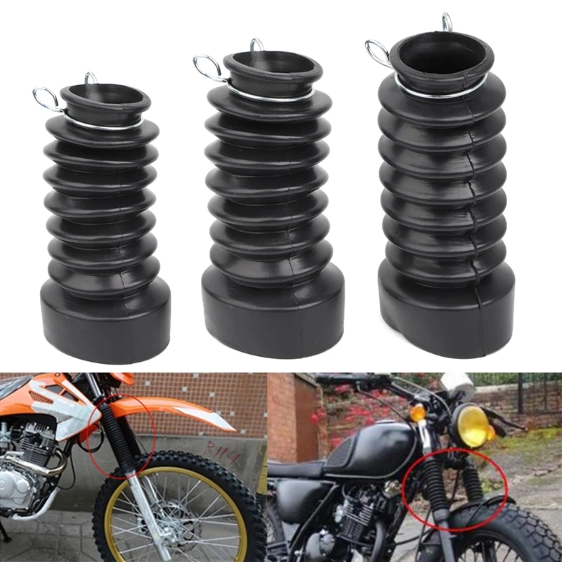 

Front Fork Cover 1 Pair Fork Dust for Motorcycle 27mm/30mm/33mm Fork Boot LX0E
