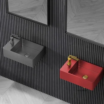 อ่างล้างหน้าติดผนังสแตนเลส อ่างล้างหน้าสำหรับห้องน้ำขนาดเล็ก อ่างล้างหน้าแบบติดตั้งในระเบียง อ่างล้างหน้าแบบติดตั้งบนเคาน์เตอร์ในห้องน้ำ 1