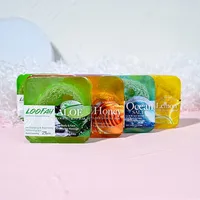 Savon à l'huile de citron et de luffa, 100g, naturel, biologique, fait à la main, nettoyage du visage, blanchiment de l'acné, huile essentielle 6