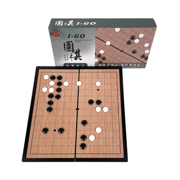 Gioco da Tavolo Go a 13 Linee, Set Strategico Tradizionale, Portatile da Viaggio, Classico Baduk Weiqi