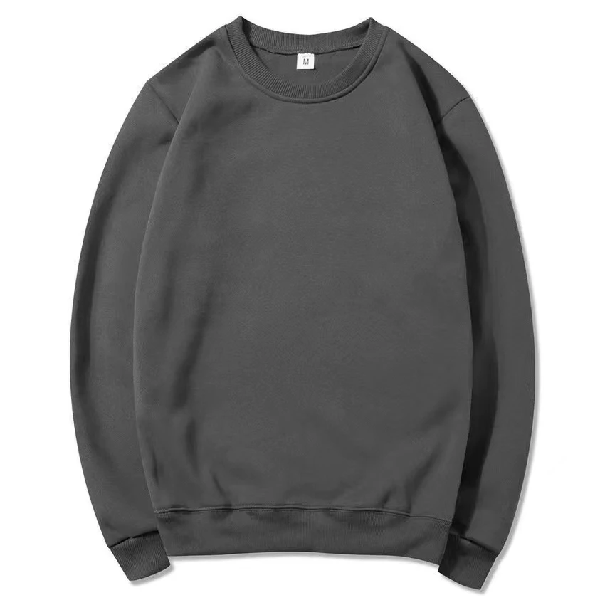 Spring and Autumn Fashion Brand Solid Color Round Neck Long sleeved Sweater for Men and Women's Fashion Casual Sports Shirt
