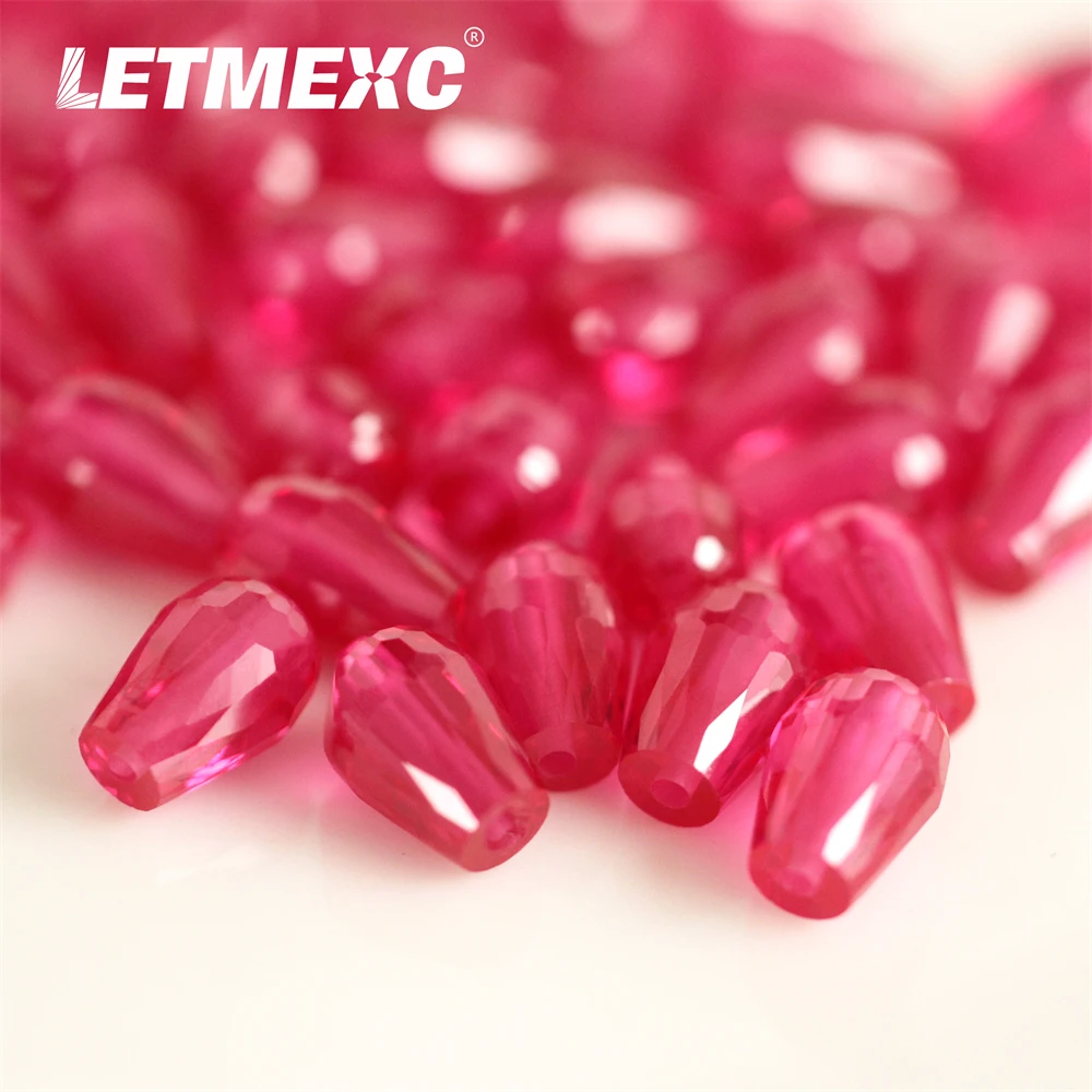 

LETMEXC Рубин 5 # красный Цвет Груша вырезанная стандартная груша вырезанная драгоценный камень для изготовления ювелирных изделий