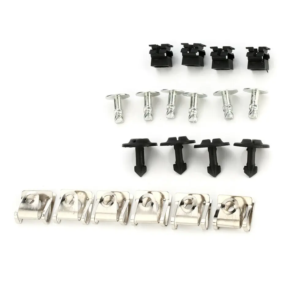 Kit 20 Pezzi Viti E Clip Per Sottoscocca Auto – Fissaggio In Metallo, Compatibile Con Audi A4 (1995-2008), Sostituzione Facile