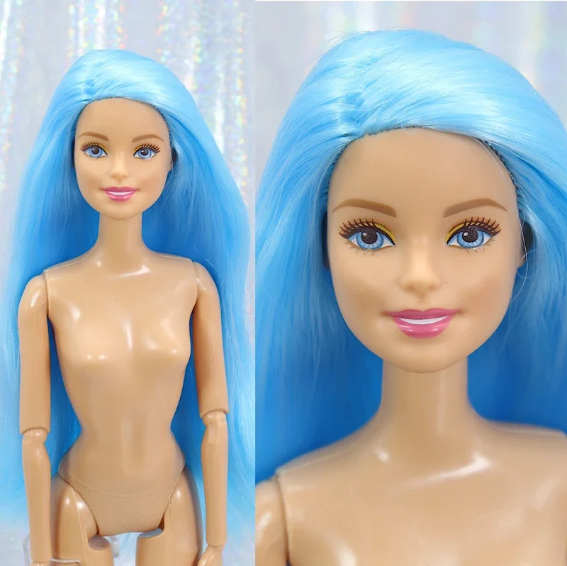 Fashion Brand Naked Doll Body Variety Skin 29cm 11 Joints Move Colourful Hair Doll Head Accessories Girls Toys Birthday Bonecas - Bilde 5