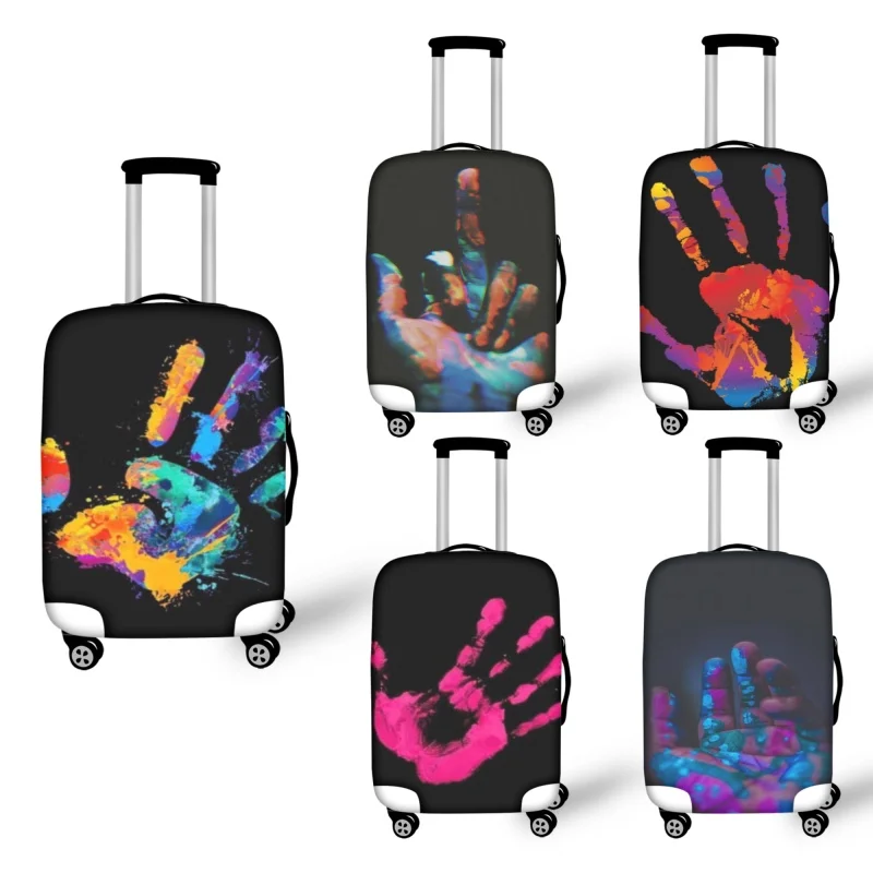 

Hot Travel Around The Word Suitcase Protective Covers Thick Elastic Luggage Cover Protector For 18-32 Baggage Travel Bag Case