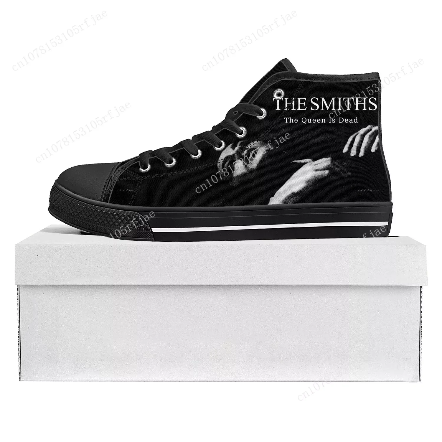 The Smiths Rock Band High Top High Quality Sneakers Mens Womens Teenager Canvas Sneaker Casual Couple Shoes Custom Shoe Black backstreet boys pop band bsb fashion high top high quality sneakers mens womens teenager canvas sneaker couple shoe custom shoe