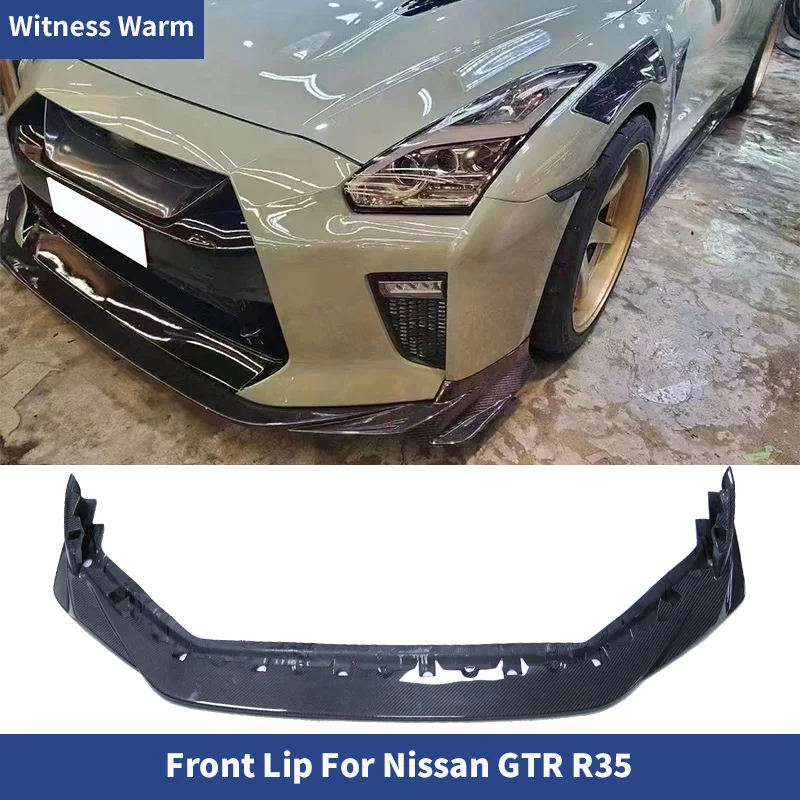Per Il Nuovo Nissan Gtr R35 Paraurti Anteriore Spoiler Splitter Frp Pala Anteriore In Fibra Di Carbonio 2017 +