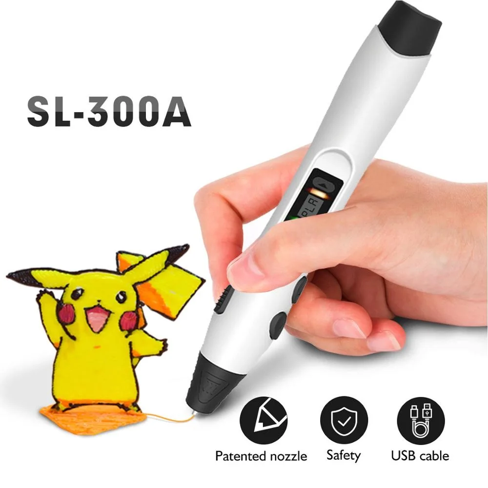 

3d-ручка SUNLU, ручка для 3d-печати, поддержка PLA/ABS/PCL нити, 2 модели, температура, 3d-рисование, безопасный для детей набор для рисования