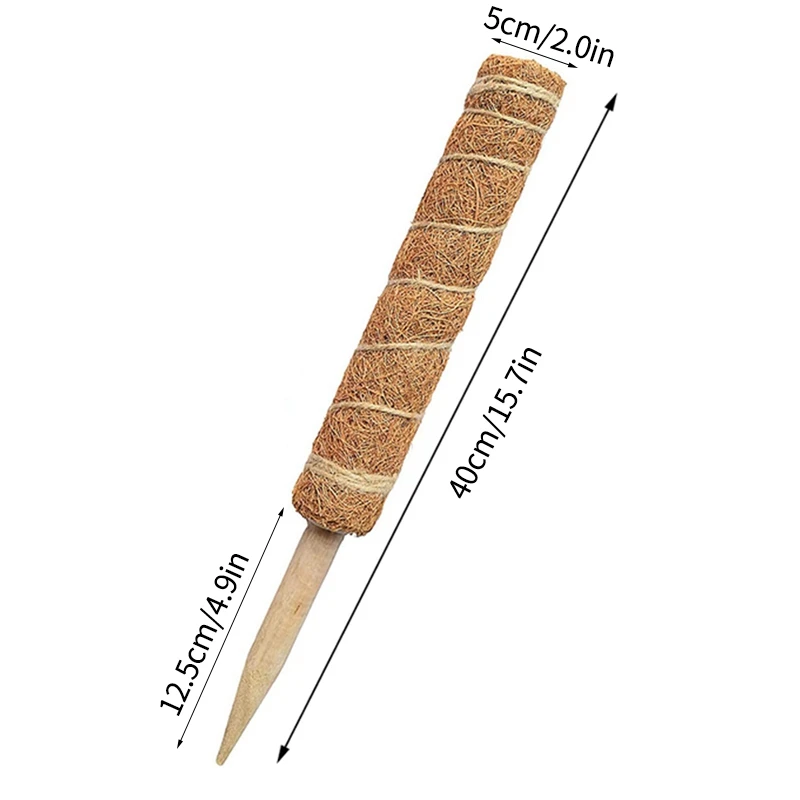 Description Picture 4 of itemMoss Coir Pole Bendable Plants Climbing Support Moss Stick Extension  Diy Modelling Plant Coir Stick Indoor Balcony Garden Tool