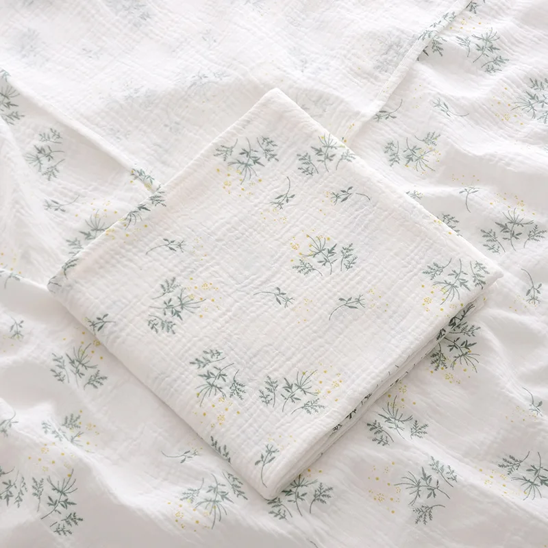 Printed Baby Blanket for Newborn Baby Stuff Cotton Swaddle Bedding Cover Blanket Breathable Infant Receiving Blanket100X100CM 2