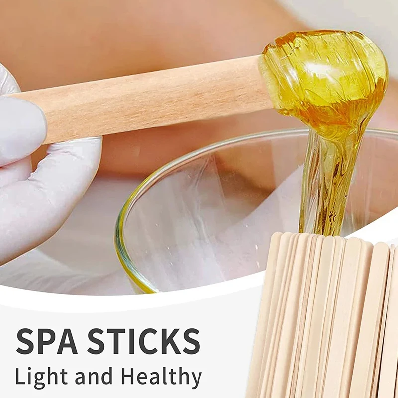10pcs Wood Stick for Body Hair Remove Depilatory Wax Heater
