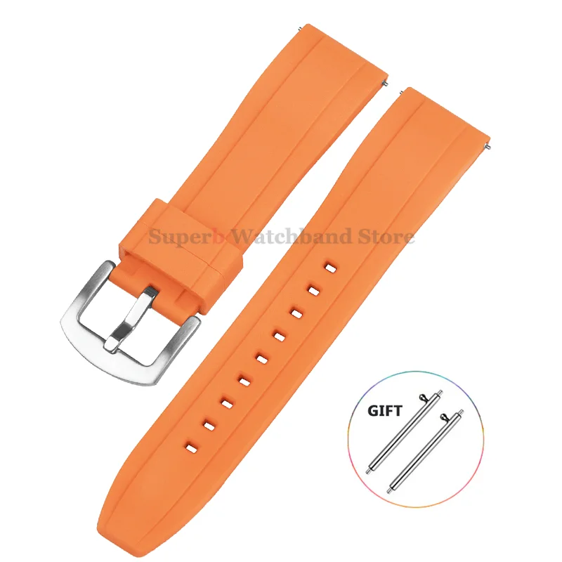 Universal Waterproof Sport Silicone Watch Band with Quick Release - Rubber Strap