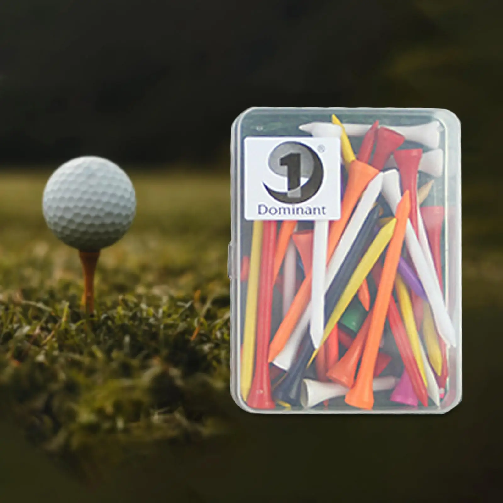 

40Pcs Golf Tees Outdoor 42mm/54mm/70mm/83mm Reusable 4 Different Sizes with