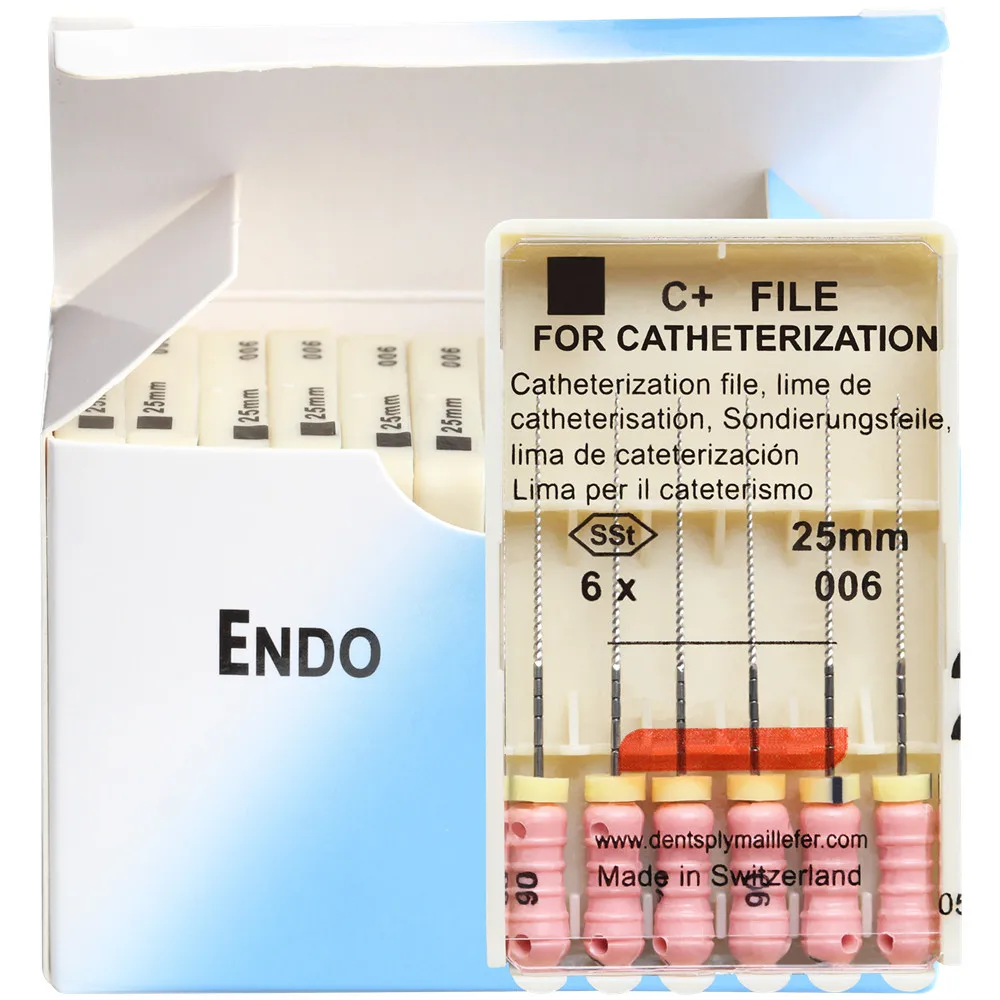 10 Packs Dental C+ FILE For Catheterization 21/25/31mm SSt Endo Root Canal C Files Hand Use Endodontic Dentistry Lab Products 3