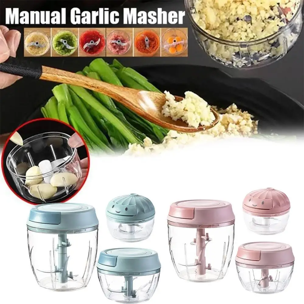 

Hand Pulled Garlic Masher Multifunctional Carrot Vegetable Slicer Garlic Onion Chopper Kitchen Accessories Tools 3 Size
