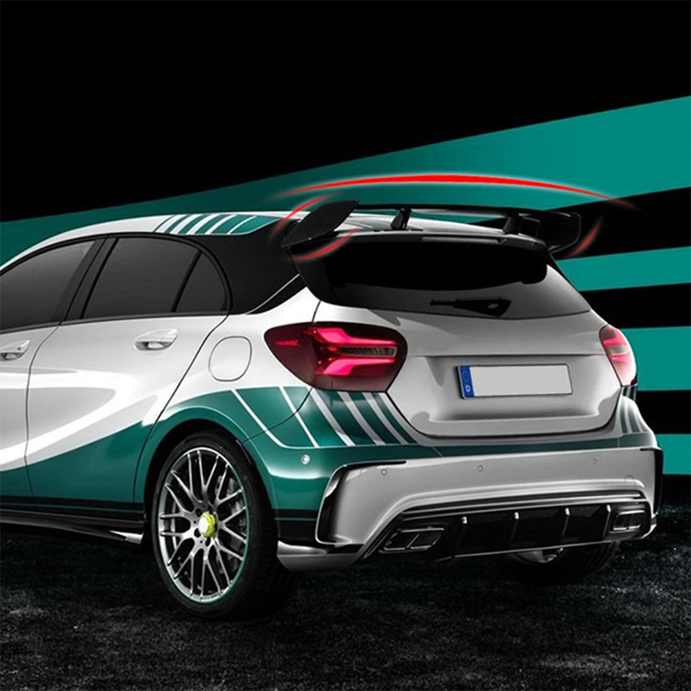 Difusor Trasero Para Mercedes Clase A W176 2012-2018 - ABS Negro, Estilo Deportivo | Mejora Aerodinámica Y Apariencia