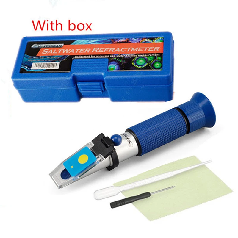 Vastocean Saltwater Refractometer, Optical hydrometer, Salinity Meter for Marine Aquarium, New