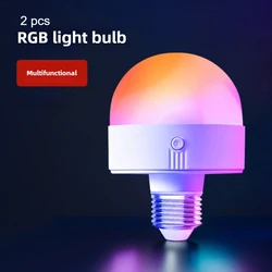 Rechargeable Smart LED Bulb with Remote Control - Dimmable Emergency & Camping Light - 7w (Magnetic light bulb)