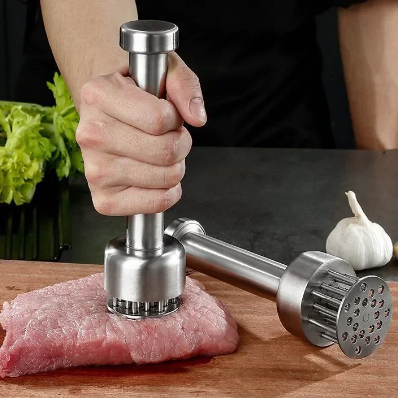 

Tenderizer со свободными лезвиями из нержавеющей стали 304 для стейка, прочный кухонный инструмент с 21 острым иглой для готовки