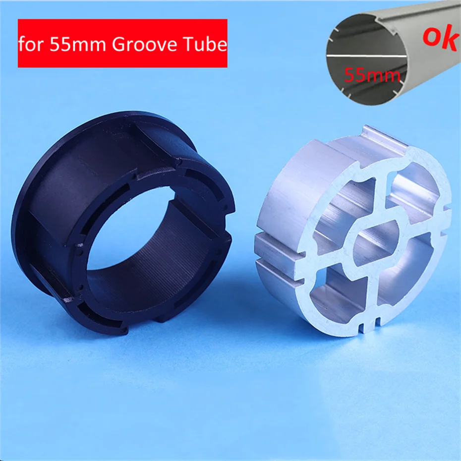 Coroa de Liga de Alumínio para Cortinas Rolantes Motorizadas Unidade para A-ok Dooya Tuya Tubular Motor of Dia Pcs Crown Tube 45 mm Diâmetro 55 mm