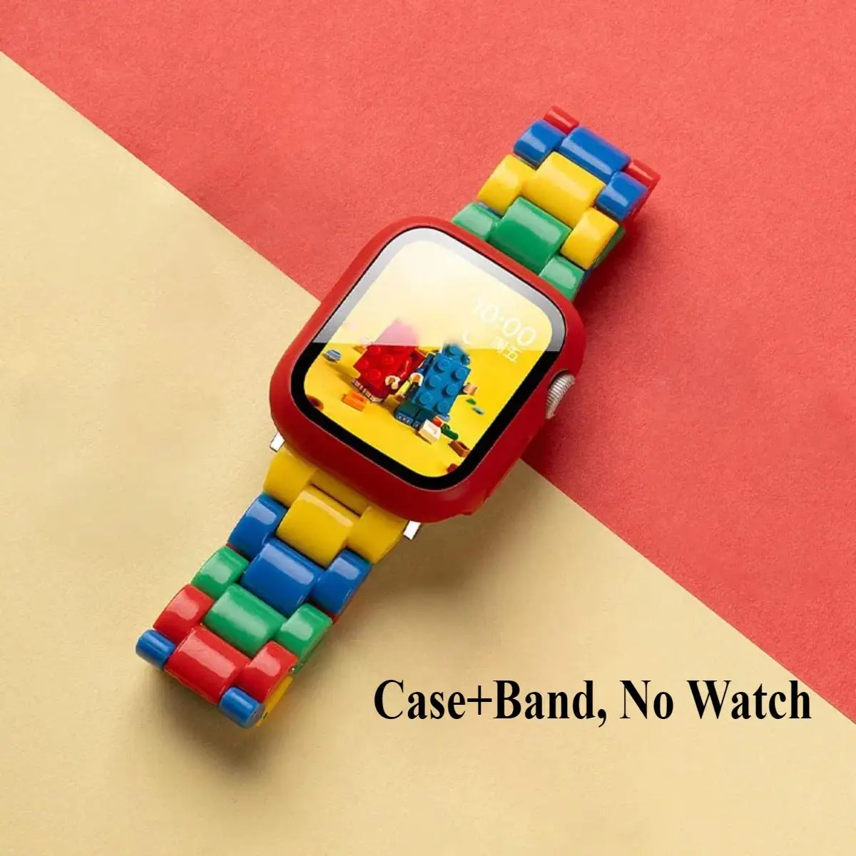 Stylish Candy Color Resin Strap with Plastic Case