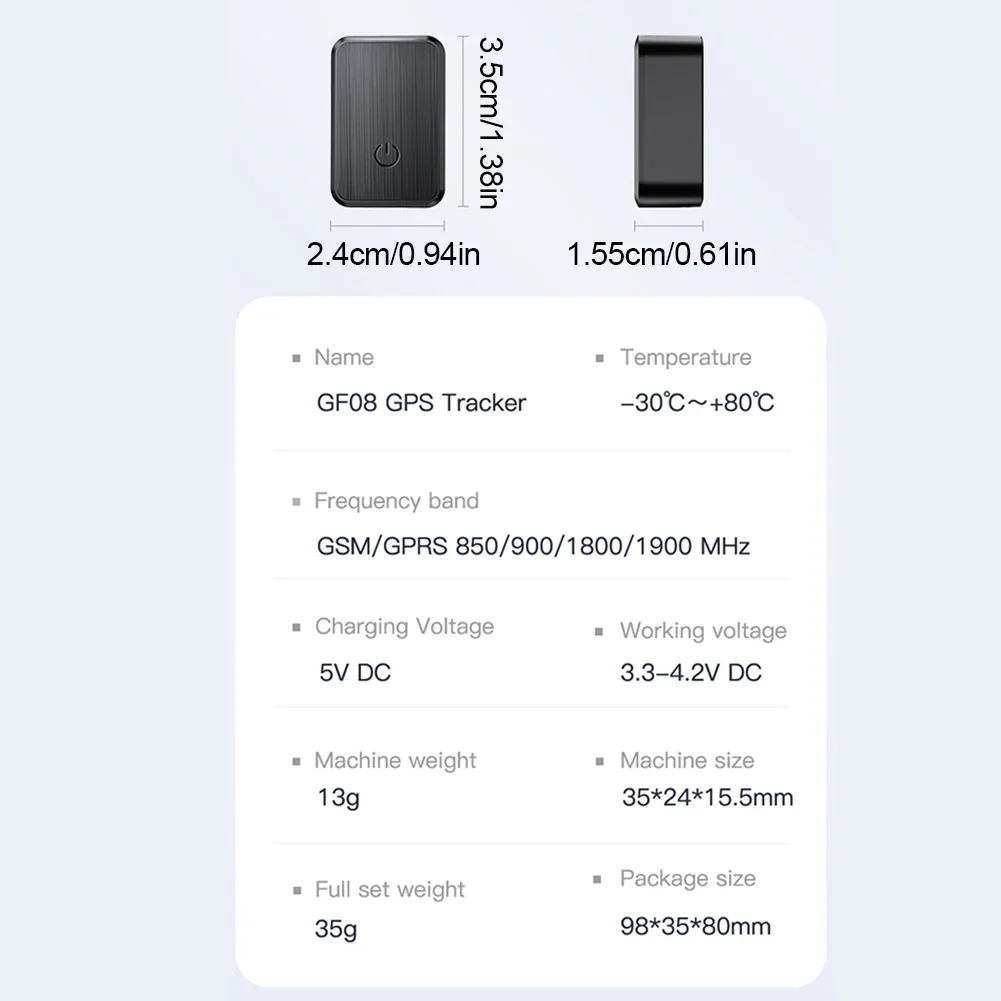 Real-time Locator Anti-theft Pet Location Tracker Mini Magnetic GPS Tracker Vehicle GSM GPRS Locator for Car/Person/Pet