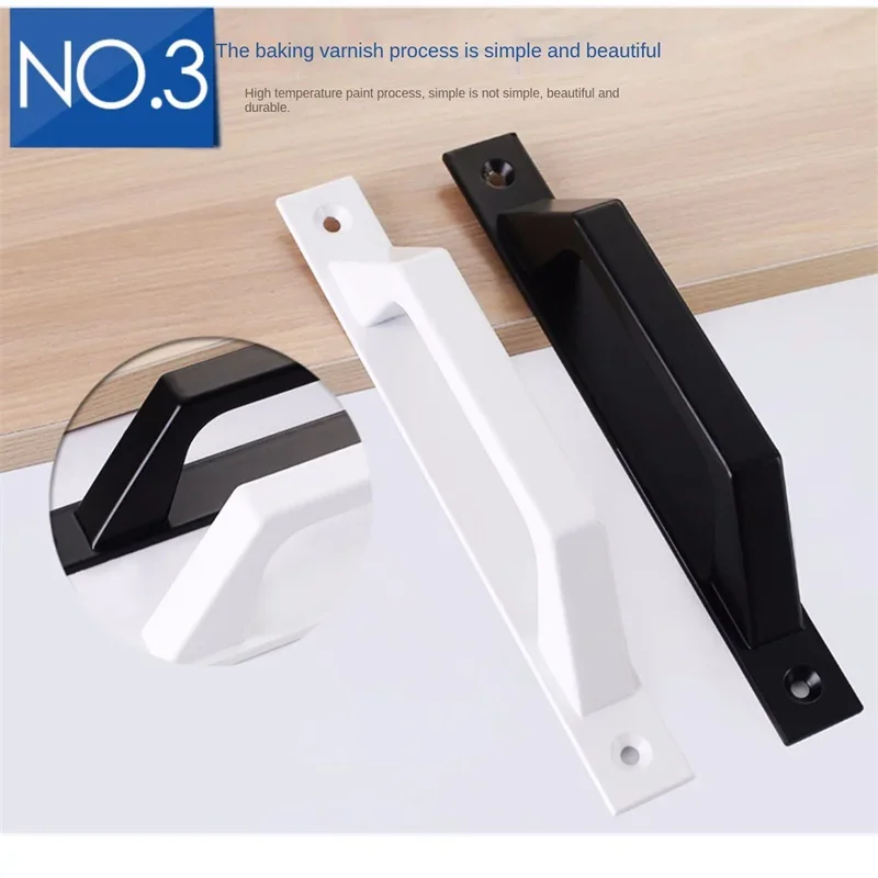 Description Picture 6 of itemBarn Door Pull Handle Heavy Duty Black Iron Hot Bed Sliding Push Pulls Gate Shed Garage Cabinet Door Handle Furniture Hardware