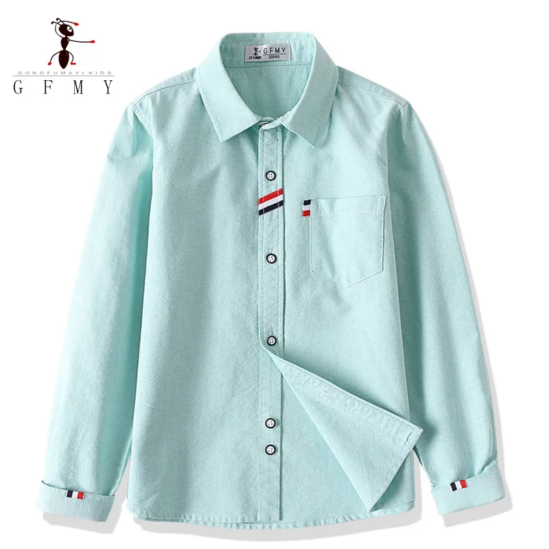 Boys Long Sleeve Shirts Children Shirts For 4-12 Years
