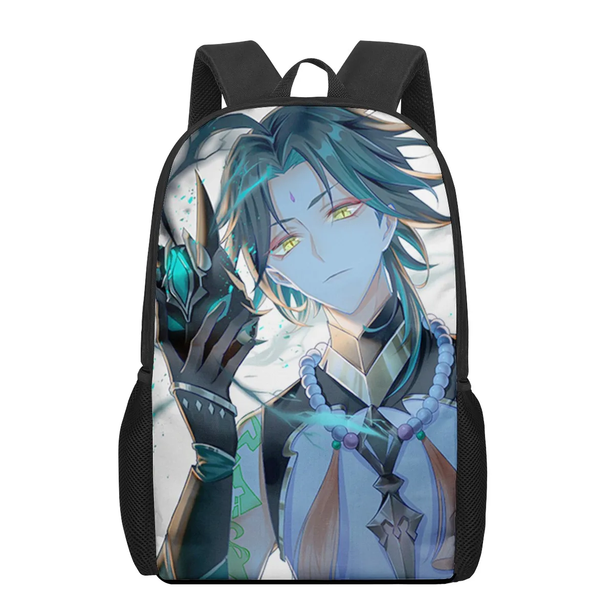 Genshin Impact Xiao 3D Printing Schoolbags for Girls Boys Children Kids School Book Bag 3d Junior Primary Student Bookbags Shoul