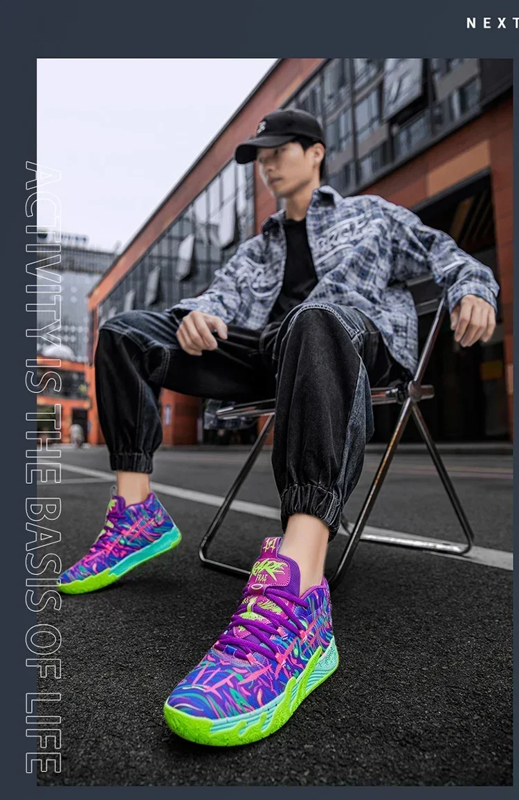 2025 Basketball Shoes for Men Cushioning Basketball Sneaker Women Kids High-top Outdoor Sport Sneakers Breathable Athletic Shoes