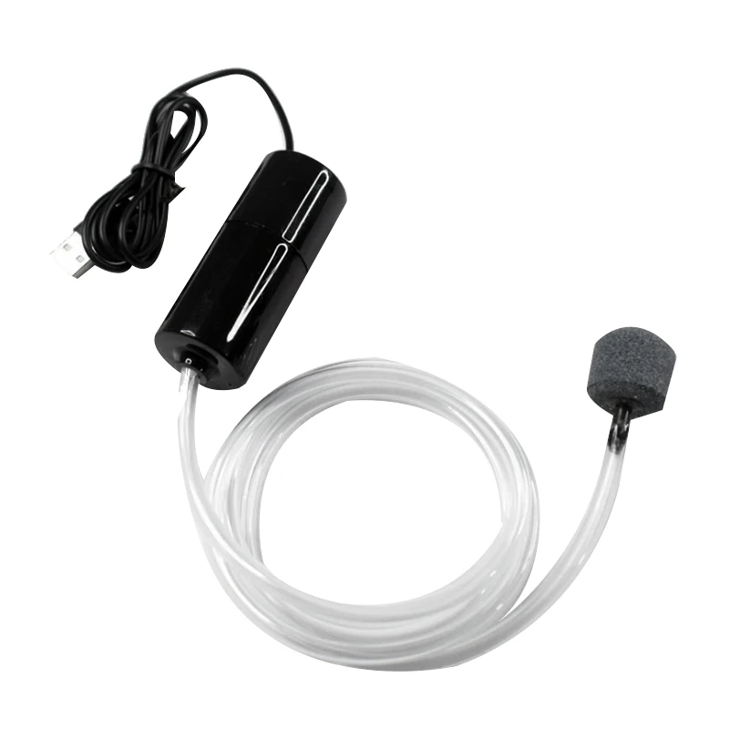 

Fish Tank USB Oxygen Air Pump Mute Energy Saving Supplies Portable Mini Aquatic Terrarium Fish Tank Accessories